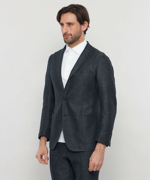 MACKINTOSH LONDON(MENS) / マッキントッシュ ロンドン メンズ ノーカラージャケット | 【BREASY JACKET】LENO CLOTH セットアップジャケット | 詳細6