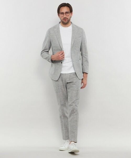 MACKINTOSH LONDON(MENS) / マッキントッシュ ロンドン メンズ ノーカラージャケット | 【BREASY JACKET】LENO CLOTH セットアップジャケット | 詳細1