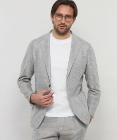 MACKINTOSH LONDON(MENS) / マッキントッシュ ロンドン 　メンズ ノーカラージャケット | 【BREASY JACKET】LENO CLOTH セットアップジャケット