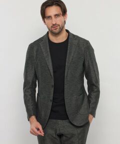 MACKINTOSH LONDON(MENS) / マッキントッシュ ロンドン 　メンズ ノーカラージャケット | 【BREASY JACKET】LENO CLOTH セットアップジャケット