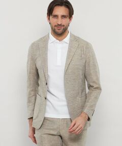 MACKINTOSH LONDON(MENS) / マッキントッシュ ロンドン 　メンズ ノーカラージャケット | 【BREASY JACKET】LENO CLOTH セットアップジャケット