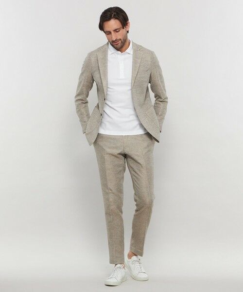 MACKINTOSH LONDON(MENS) / マッキントッシュ ロンドン メンズ ノーカラージャケット | 【BREASY JACKET】LENO CLOTH セットアップジャケット | 詳細4