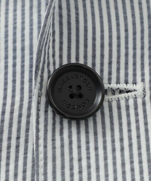 MACKINTOSH LONDON(MENS) / マッキントッシュ ロンドン メンズ ノーカラージャケット | 【LEON掲載】【BREASY JACKET】DOT AIR シアサッカーセットアップジャケット | 詳細9
