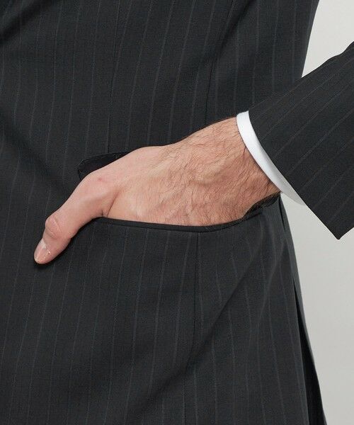 MACKINTOSH LONDON(MENS) / マッキントッシュ ロンドン 　メンズ セットアップ | 【NEW BRIDGE】Super110's コンビネーションストライプ | 詳細7