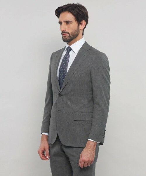 MACKINTOSH LONDON(MENS) / マッキントッシュ ロンドン 　メンズ セットアップ | 【NEW BRIDGE】Super110's グレンチェックスーツ | 詳細3