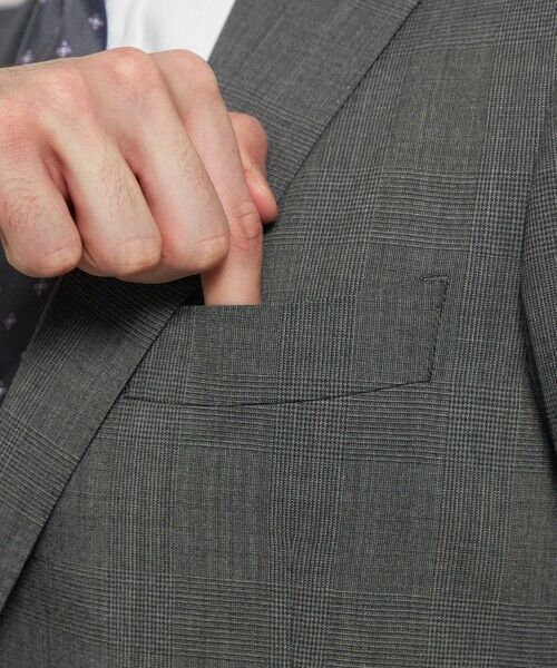 MACKINTOSH LONDON(MENS) / マッキントッシュ ロンドン 　メンズ セットアップ | 【NEW BRIDGE】Super110's グレンチェックスーツ | 詳細6