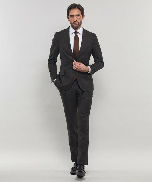 MACKINTOSH LONDON(MENS) / マッキントッシュ ロンドン 　メンズ セットアップ | 【NEW BRIDGE】Super110's コンビネーションチェックスーツ | 詳細1