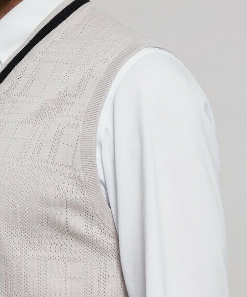 MACKINTOSH LONDON(MENS) / マッキントッシュ ロンドン 　メンズ ニット・セーター | ランダムアイレットニットベスト | 詳細6