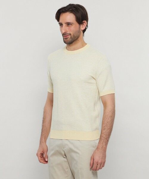 MACKINTOSH LONDON(MENS) / マッキントッシュ ロンドン 　メンズ ニット・セーター | 交編メランジコットンニットT | 詳細7