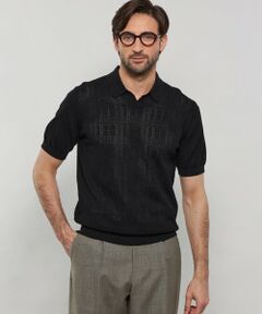 MACKINTOSH LONDON(MENS) / マッキントッシュ ロンドン 　メンズ ニット・セーター | 【LEON掲載】ランダムアイレットスキッパーニットポロ