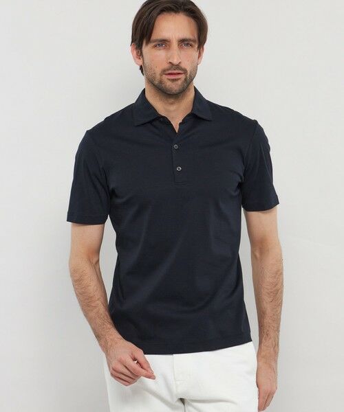 MACKINTOSH LONDON(MENS)/マッキントッシュ ロンドン メンズ ハイスペックスムースドレスポロシャツ ネイビー M MACKINTOSH LONDON(MENS)/マッキントッシュ ロンドン メンズ ハイスペックスムースドレスポロシャツ ネイビー M
