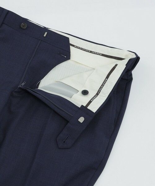 MACKINTOSH LONDON(MENS) / マッキントッシュ ロンドン 　メンズ スラックス・ドレスパンツ | 【Adjustable Fit】トロピカル千鳥スラックス | 詳細7