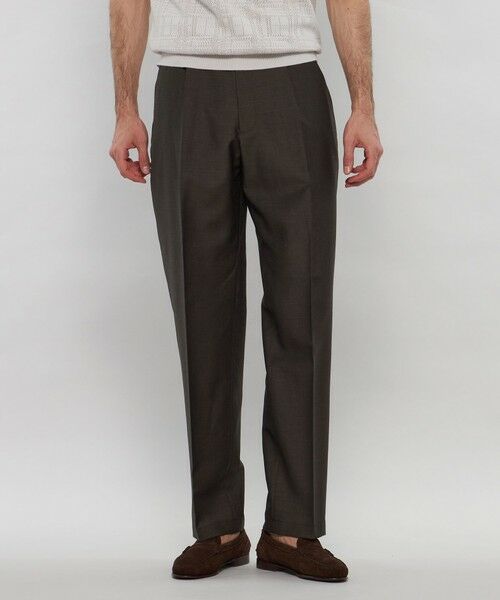 MACKINTOSH LONDON(MENS)/マッキントッシュ ロンドン メンズ 【DORMEUIL/ドーメル】【SUPER LITE TONIK】1プリーツトラウザーズ ブラウン8 82 MACKINTOSH LONDON(MENS)/マッキントッシュ ロンドン メンズ 【DORMEUIL/ドーメル】【SUPER LITE TONIK】1プリーツトラウザーズ ブラウン8 82