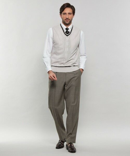 MACKINTOSH LONDON(MENS) / マッキントッシュ ロンドン メンズ その他パンツ | 【DORMEUIL/ドーメル】【SUPER LITE TONIK】1プリーツグレンチェックトラウザーズ | 詳細1