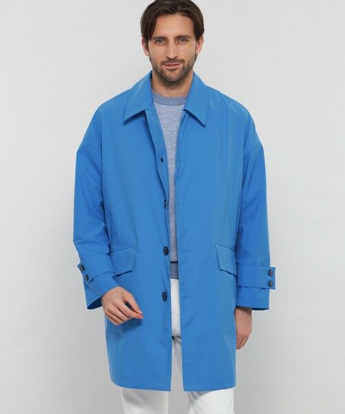 MACKINTOSH LONDON(MENS)/マッキントッシュ ロンドン メンズ 【MACKINTOSH】【HUMBIE/ハンビー】高密度撥水ポリエステル ショートコート ブルー4 40 MACKINTOSH LONDON(MENS)/マッキントッシュ ロンドン メンズ 【MACKINTOSH】【HUMBIE/ハンビー】高密度撥水ポリエステル ショートコート ブルー4 40