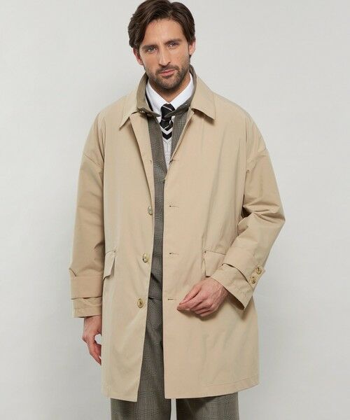 MACKINTOSH LONDON(MENS)/マッキントッシュ ロンドン メンズ 【MACKINTOSH】【HUMBIE/ハンビー】高密度撥水ポリエステル ショートコート ベージュ5 38 MACKINTOSH LONDON(MENS)/マッキントッシュ ロンドン メンズ 【MACKINTOSH】【HUMBIE/ハンビー】高密度撥水ポリエステル ショートコート ベージュ5 38