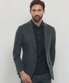 MACKINTOSH LONDON(MENS) / マッキントッシュ ロンドン 　メンズ ノーカラージャケット | 【BREASY JACKET】COOL DOTS セットアップジャケット