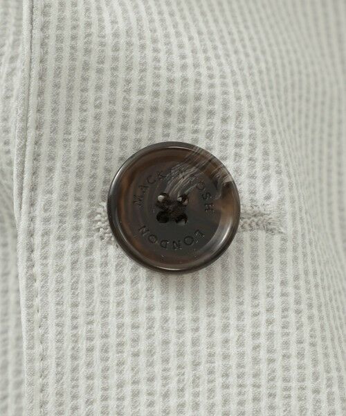 MACKINTOSH LONDON(MENS) / マッキントッシュ ロンドン 　メンズ ノーカラージャケット | 【WEB・一部店舗限定】【BREASY JACKET】ポリエステルサッカーセットアップジャケット | 詳細9