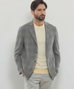 MACKINTOSH LONDON(MENS) / マッキントッシュ ロンドン 　メンズ ノーカラージャケット | 【BREASY JACKET】ブッチャーリネンチェックジャケット