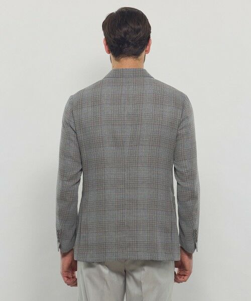 MACKINTOSH LONDON(MENS) / マッキントッシュ ロンドン メンズ ノーカラージャケット | 【BREASY JACKET】ブッチャーリネンチェックジャケット | 詳細5