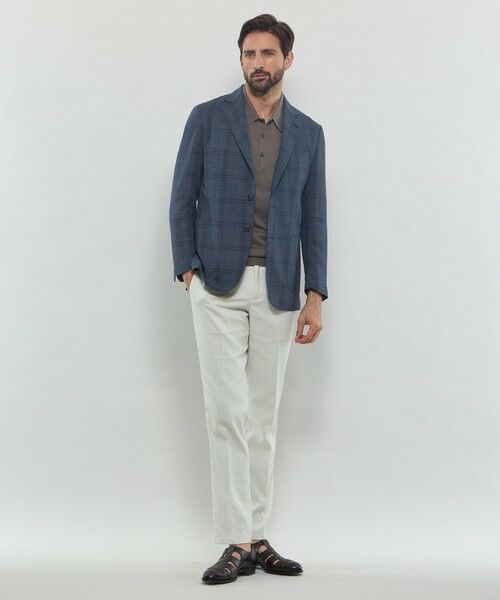 MACKINTOSH LONDON(MENS) / マッキントッシュ ロンドン メンズ ノーカラージャケット | 【BREASY JACKET】ブッチャーリネンチェックジャケット | 詳細2