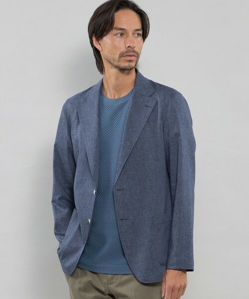 MACKINTOSH LONDON(MENS) / マッキントッシュ ロンドン メンズ ノーカラージャケット | SOLOTEX ストレッチリネンジャケット | 詳細15