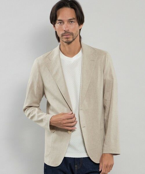 マッキントッシュ ロンドン テーラードジャケット シルク リネン 格子柄 L マッキントッシュ ロンドン テーラードジャケット シルク リネン