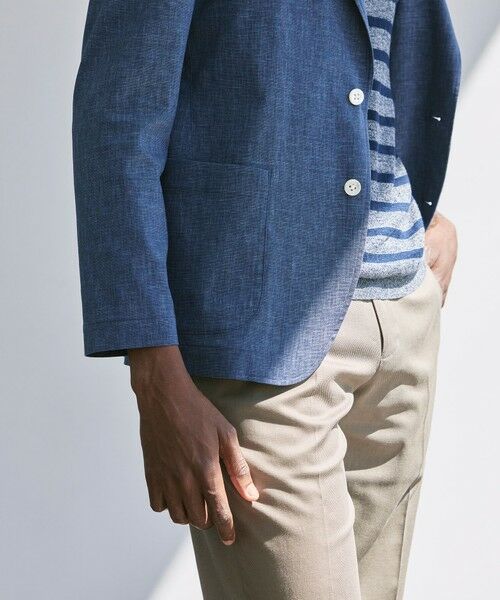 MACKINTOSH LONDON(MENS) / マッキントッシュ ロンドン メンズ ノーカラージャケット | SOLOTEX ストレッチリネンジャケット | 詳細7