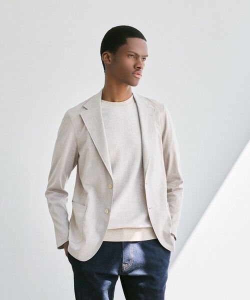 MACKINTOSH LONDON(MENS)/マッキントッシュ ロンドン メンズ SOLOTEX ストレッチリネンジャケット ベージュ2 40 MACKINTOSH LONDON(MENS)/マッキントッシュ ロンドン メンズ SOLOTEX ストレッチリネンジャケット ベージュ2 40