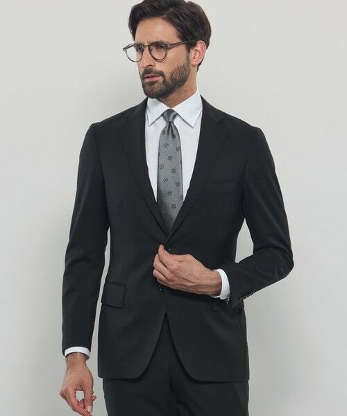 MACKINTOSH LONDON(MENS) / マッキントッシュ ロンドン メンズ セットアップ | 【WEB・一部店舗限定】【NEW BRIDGE】Super100's ツイルスーツ(ブラック)