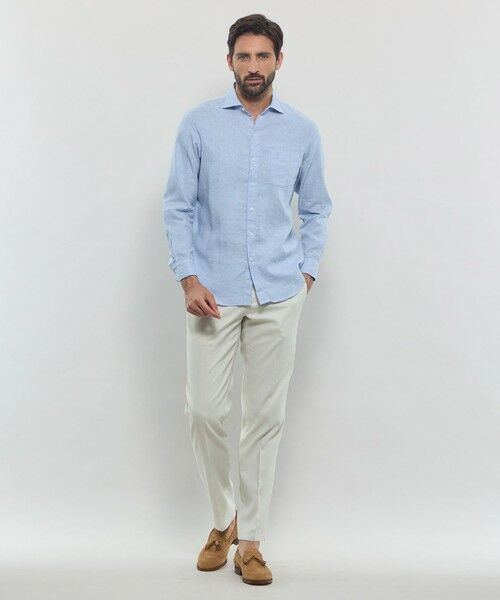 MACKINTOSH LONDON(MENS) / マッキントッシュ ロンドン メンズ シャツ・ブラウス | 【LEON掲載】ストレッチリネンワイドカラーシャツ | 詳細3