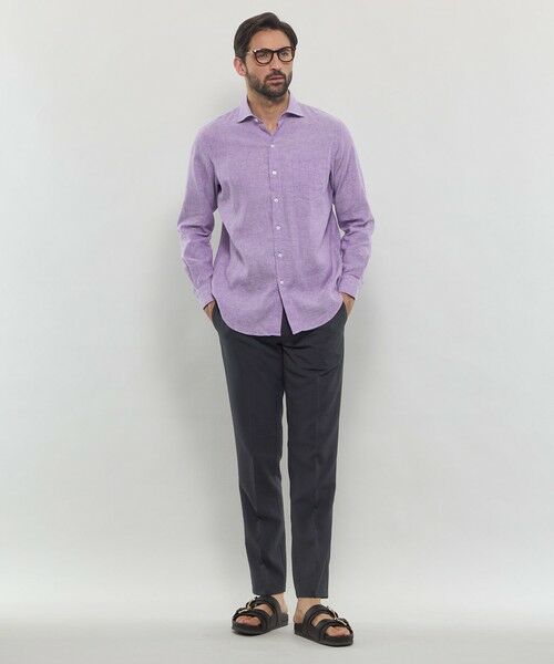 MACKINTOSH LONDON(MENS) / マッキントッシュ ロンドン メンズ シャツ・ブラウス | 【LEON掲載】ストレッチリネンワイドカラーシャツ | 詳細5