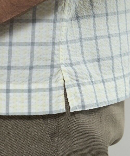 MACKINTOSH LONDON(MENS) / マッキントッシュ ロンドン 　メンズ シャツ・ブラウス | シアサッカーギンガム 半袖ボタンダウンシャツ | 詳細8
