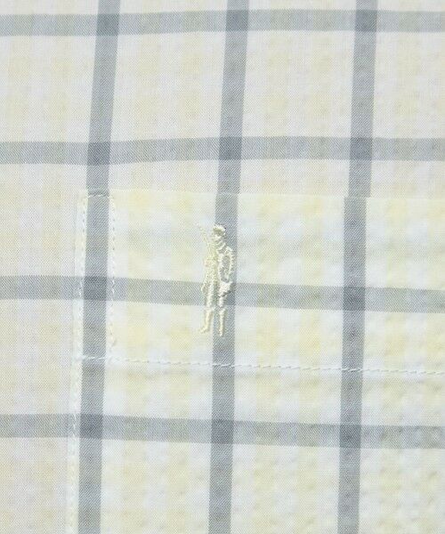 MACKINTOSH LONDON(MENS) / マッキントッシュ ロンドン 　メンズ シャツ・ブラウス | シアサッカーギンガム 半袖ボタンダウンシャツ | 詳細10