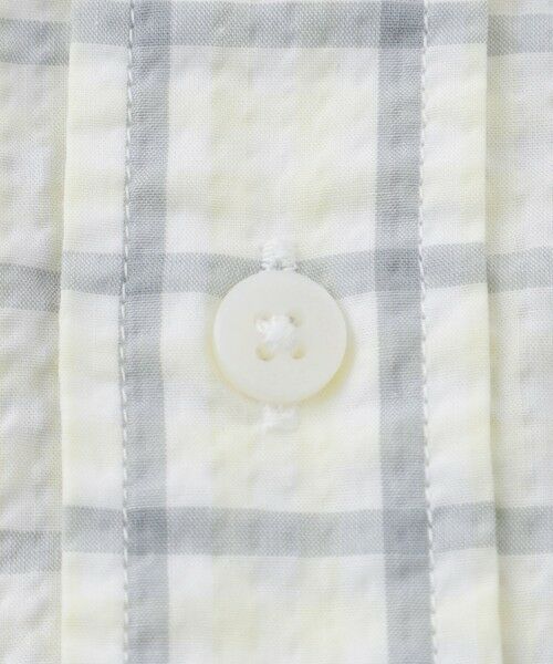 MACKINTOSH LONDON(MENS) / マッキントッシュ ロンドン 　メンズ シャツ・ブラウス | シアサッカーギンガム 半袖ボタンダウンシャツ | 詳細11
