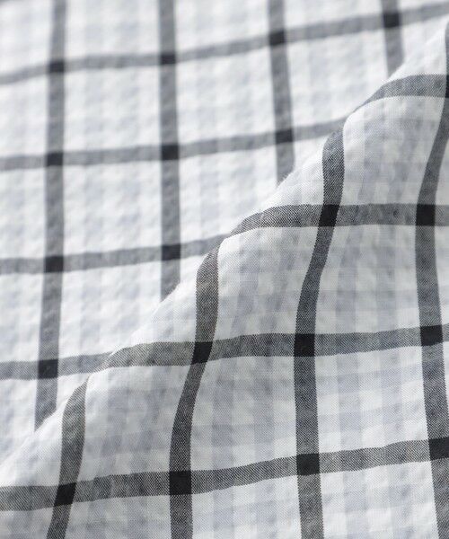 MACKINTOSH LONDON(MENS) / マッキントッシュ ロンドン 　メンズ シャツ・ブラウス | シアサッカーギンガム 半袖ボタンダウンシャツ | 詳細12