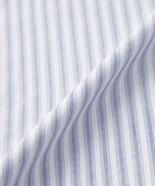 MACKINTOSH LONDON(MENS) / マッキントッシュ ロンドン メンズ シャツ・ブラウス | パナマサッカーストライプ 半袖ワイドカラーシャツ | 詳細11