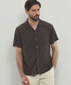 MACKINTOSH LONDON(MENS) / マッキントッシュ ロンドン 　メンズ シャツ・ブラウス | 【LEON掲載】小紋プリントオープンカラーシャツ