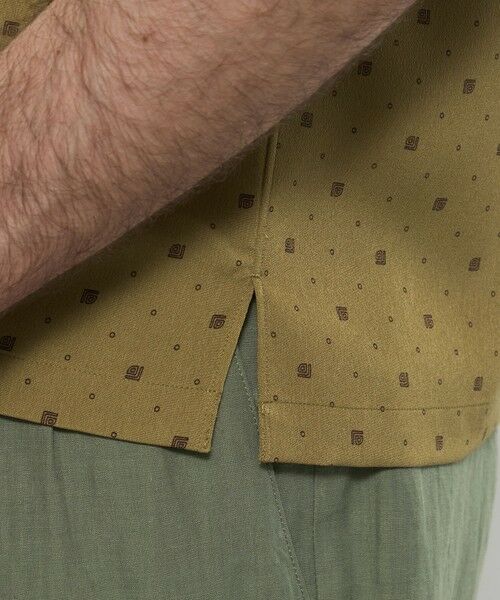 MACKINTOSH LONDON(MENS) / マッキントッシュ ロンドン 　メンズ シャツ・ブラウス | 【LEON掲載】小紋プリントオープンカラーシャツ | 詳細8