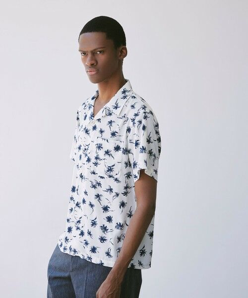 MACKINTOSH LONDON(MENS) / マッキントッシュ ロンドン 　メンズ シャツ・ブラウス | 【LEON掲載】プラムツリープリント半袖オープンカラーシャツ | 詳細3