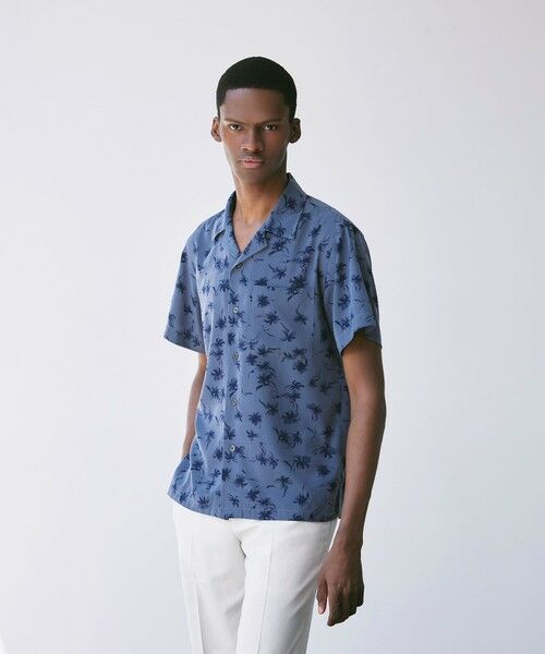 MACKINTOSH LONDON(MENS) / マッキントッシュ ロンドン 　メンズ シャツ・ブラウス | 【LEON掲載】プラムツリープリント半袖オープンカラーシャツ | 詳細6