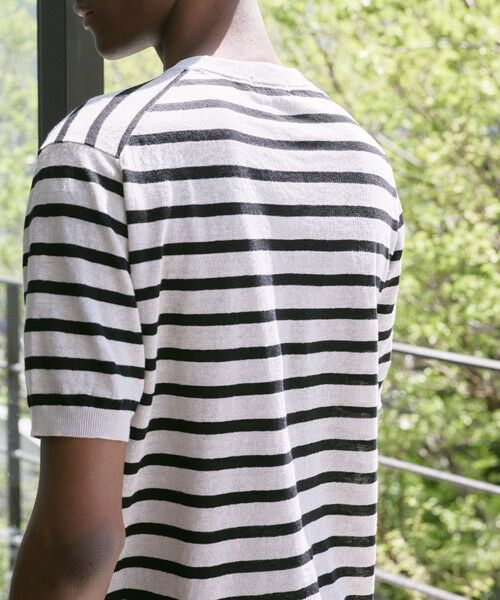 MACKINTOSH LONDON(MENS) / マッキントッシュ ロンドン メンズ ニット・セーター | 【LEON掲載】リネンボーダーニットTシャツ | 詳細5