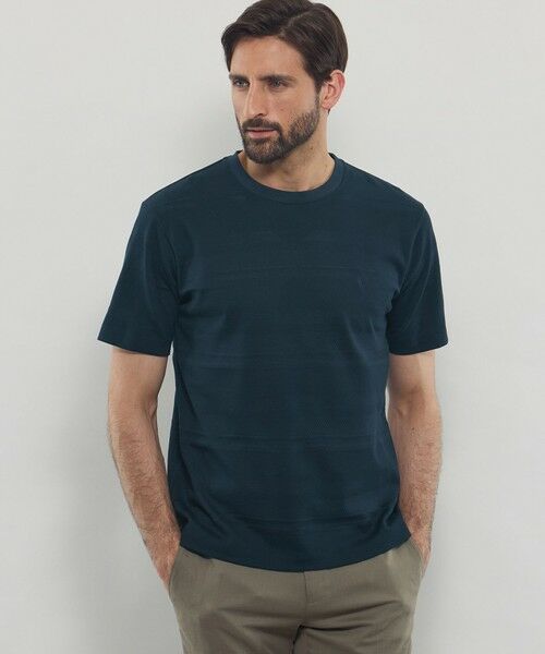 MACKINTOSH LONDON(MENS) / マッキントッシュ ロンドン メンズ カットソー | 【WEB・一部店舗限定】パネルリンクス半袖Tシャツ(ネイビー)