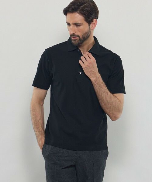 MACKINTOSH LONDON(MENS)/マッキントッシュ ロンドン メンズ ブライトンポロシャツ ブラック LL MACKINTOSH LONDON(MENS)/マッキントッシュ ロンドン メンズ ブライトンポロシャツ ブラック LL