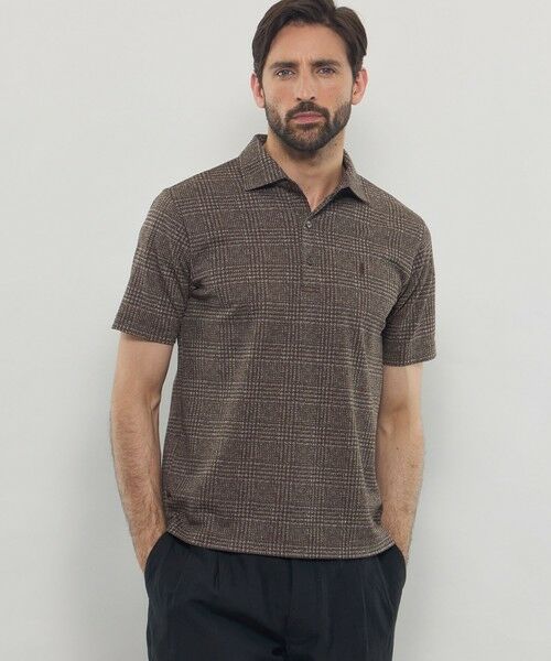 MACKINTOSH LONDON(MENS)/マッキントッシュ ロンドン メンズ ブライトンプリントポロシャツ ブラウン6 M MACKINTOSH LONDON(MENS)/マッキントッシュ ロンドン メンズ ブライトンプリントポロシャツ ブラウン6 M