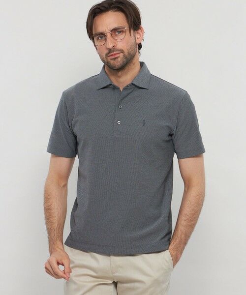 MACKINTOSH LONDON(MENS) / マッキントッシュ ロンドン メンズ カットソー | 【WEB・一部店舗限定】コットンハニカムポロシャツ(グレー系1)