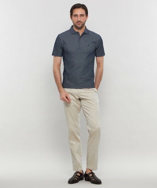 MACKINTOSH LONDON(MENS) / マッキントッシュ ロンドン 　メンズ カットソー | 【WEB・一部店舗限定】ハニカムマイクロボーダーポロシャツ | 詳細4