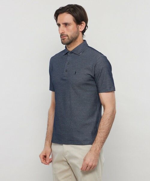 MACKINTOSH LONDON(MENS) / マッキントッシュ ロンドン 　メンズ カットソー | 【WEB・一部店舗限定】ハニカムマイクロボーダーポロシャツ | 詳細6