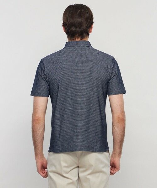 MACKINTOSH LONDON(MENS) / マッキントッシュ ロンドン 　メンズ カットソー | 【WEB・一部店舗限定】ハニカムマイクロボーダーポロシャツ | 詳細7