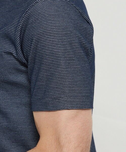 MACKINTOSH LONDON(MENS) / マッキントッシュ ロンドン 　メンズ カットソー | 【WEB・一部店舗限定】ハニカムマイクロボーダーポロシャツ | 詳細8